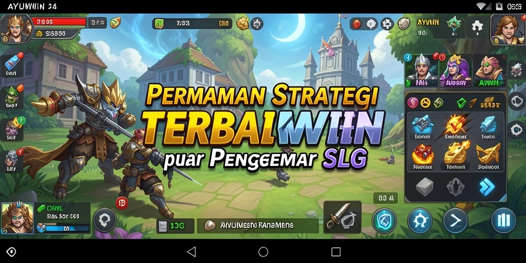 Tampilan gameplay <strong>AYUWIN</strong> dengan strategi dan aksi yang intens.