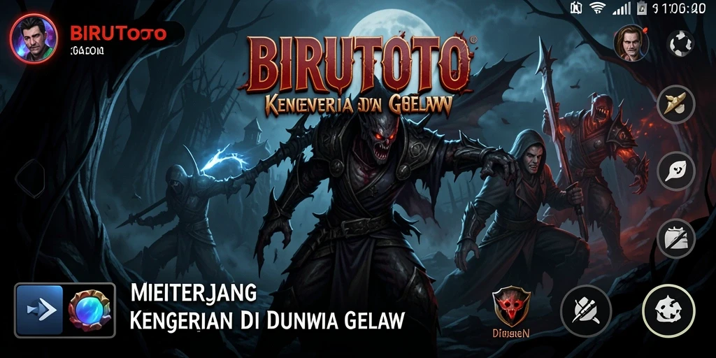 Gameplay menakutkan di BIRUTOTO menunjukkan grafis yang menyeramkan.