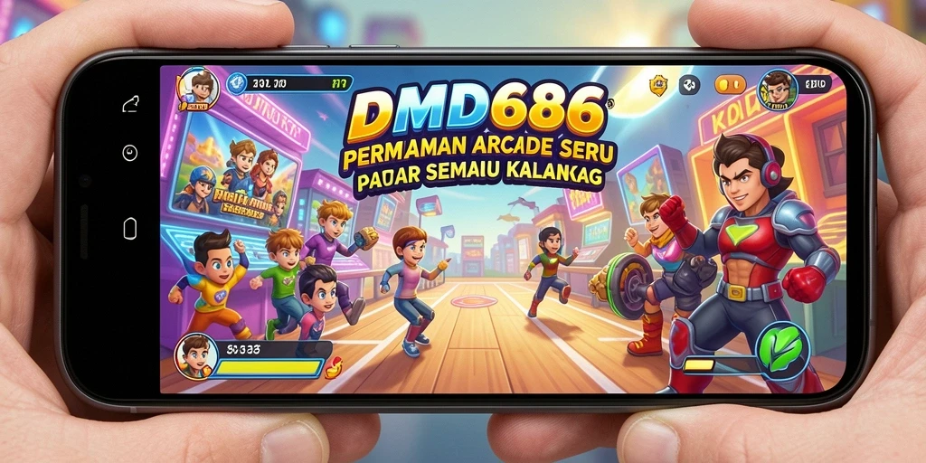 Tampilan gameplay seru dari DMD686 dengan aksi cepat di level yang menantang.