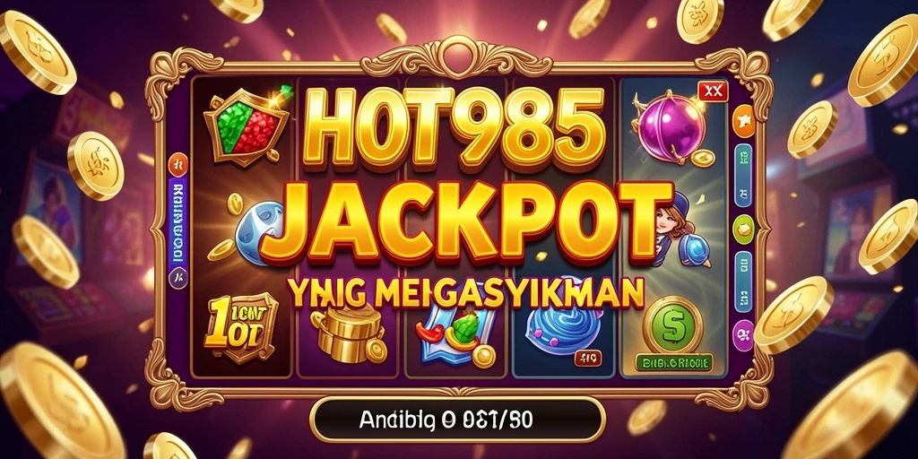 Tampilan gameplay utama HOT985 dengan tema slot yang menarik.