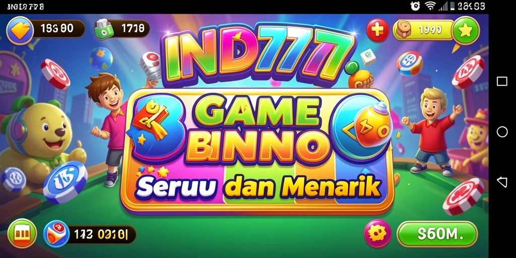Tampilan seru permainan Bingo di IND777 yang interaktif.