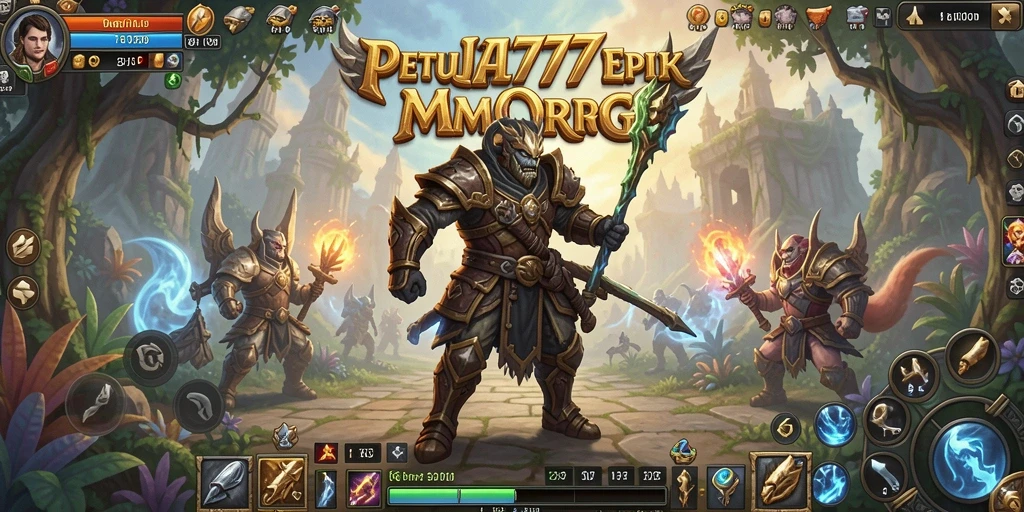 Screenshot gameplay JET77 menampilkan pertempuran epik dan eksplorasi dunia terbuka.