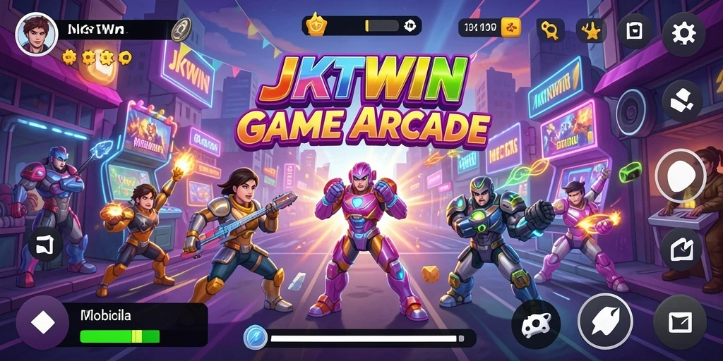 Tampilan gameplay seru dan menantang dalam JKTWIN.