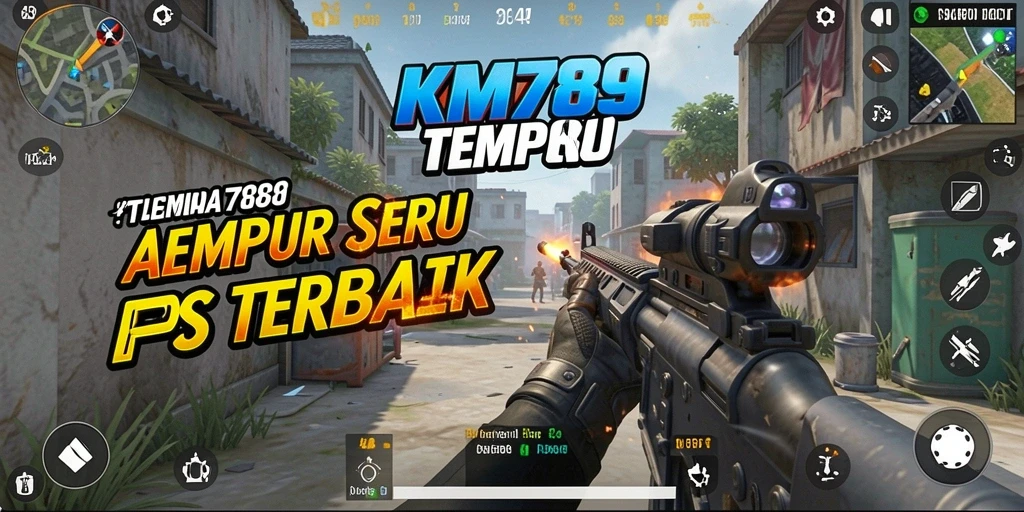 Screenshot gameplay KM789 menampilkan aksi tembak-menembak yang intens dan grafis yang tajam.