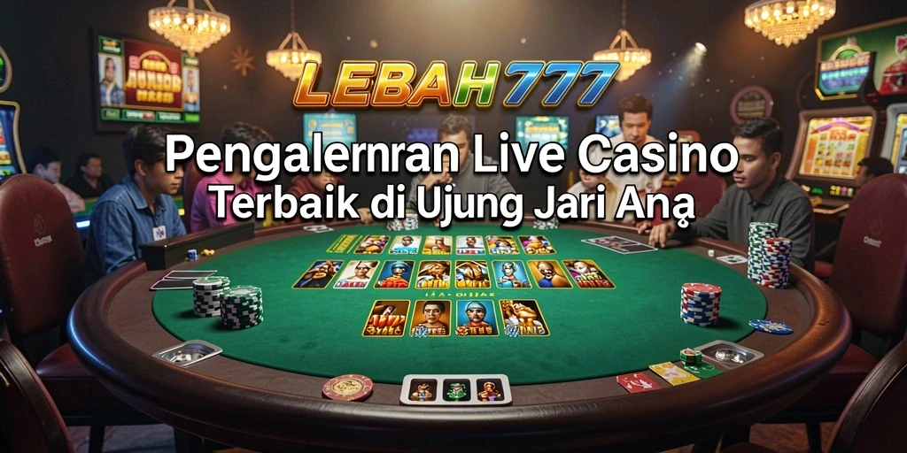 Gameplay menarik Live Casino di LEBAH777 dengan dealer langsung.