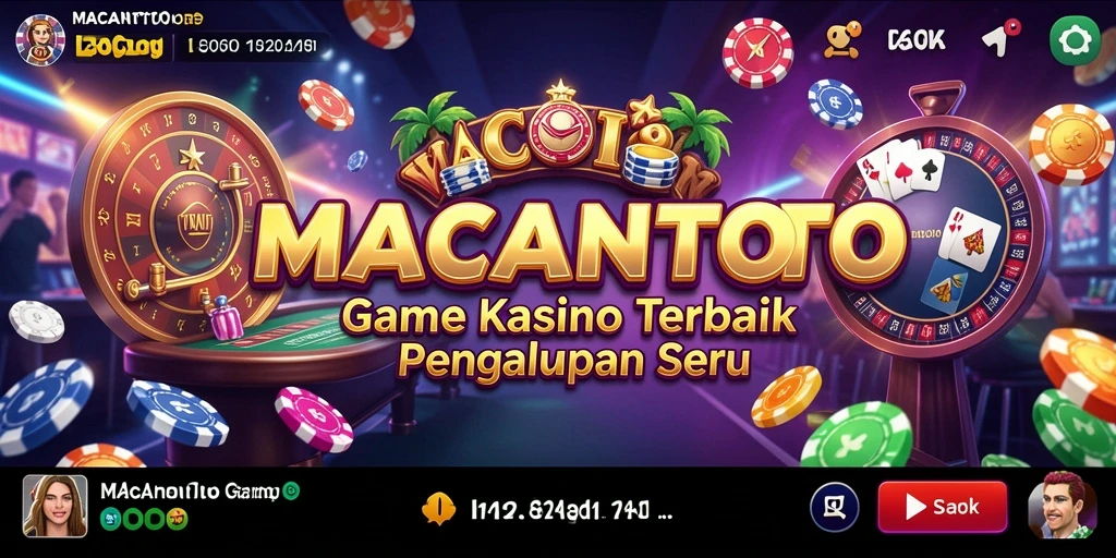 Screenshot utama <strong>MACANTOTO</strong> menampilkan gameplay Kasino yang seru dan mengasyikkan.