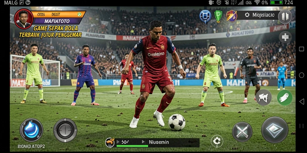 Tampilan menarik dari gameplay MAFIATOTO yang penuh aksi sepak bola.
