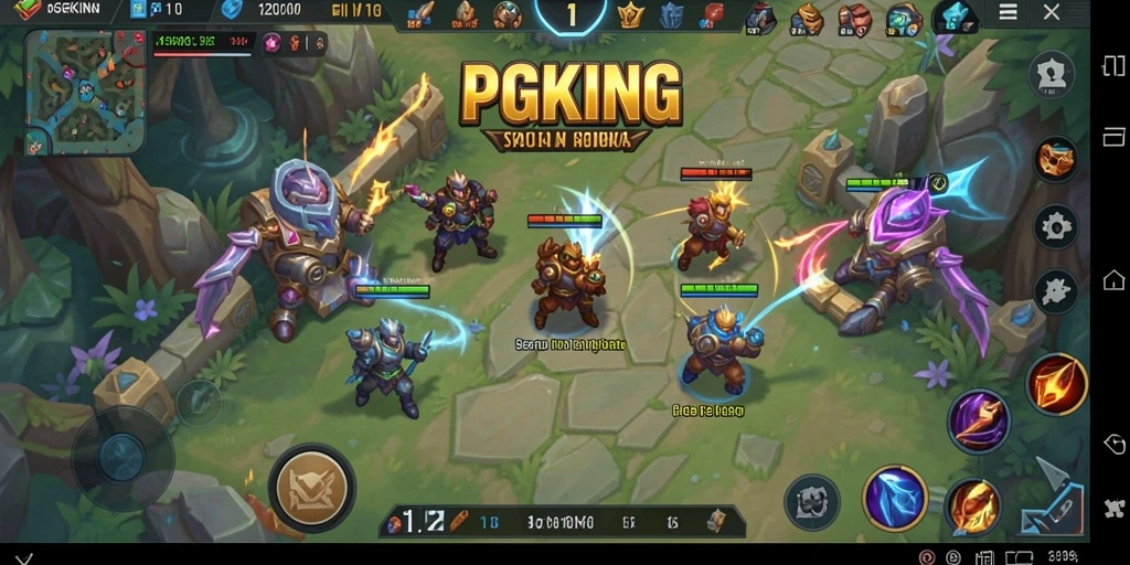 Tangkapan layar gameplay MOBA yang mendebarkan di PGKING.