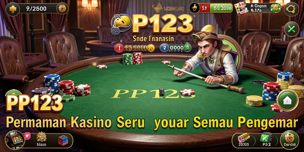 Screenshot PP123 menampilkan gameplay Kasino yang seru dan interaktif.