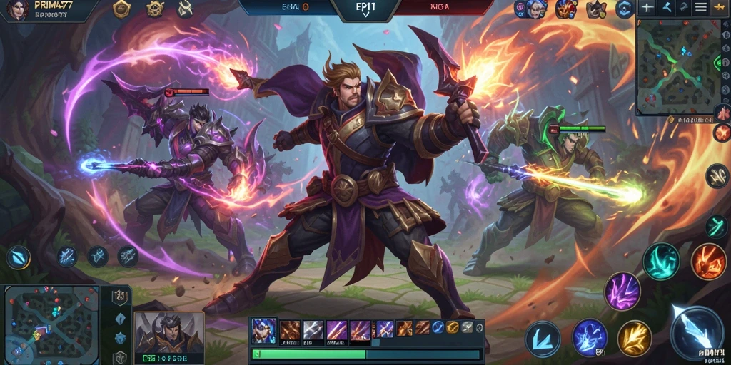 Gameplay menarik dengan aksi seru dalam PRIMA77.