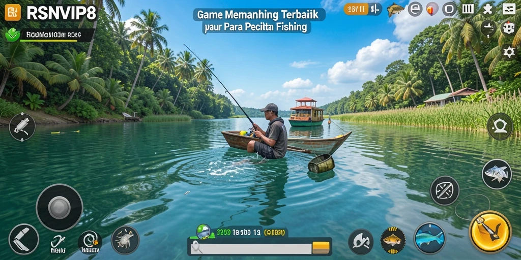 Tangkapan ikan besar dalam gameplay RSNVIP8 yang mendebarkan.