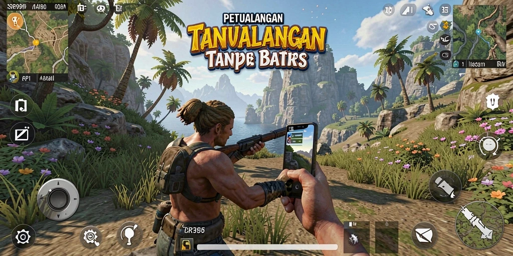 Tangkapan layar gameplay SR996 menunjukkan petualangan menakjubkan di dunia terbuka.