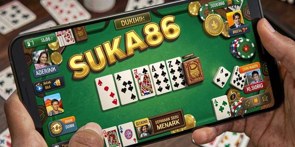 Tampilan gameplay SUKA86 yang seru dan interaktif saat bermain Domino.