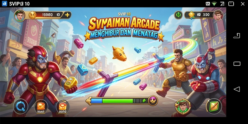 Tampilan gameplay seru dan penuh aksi dalam SVIP10.