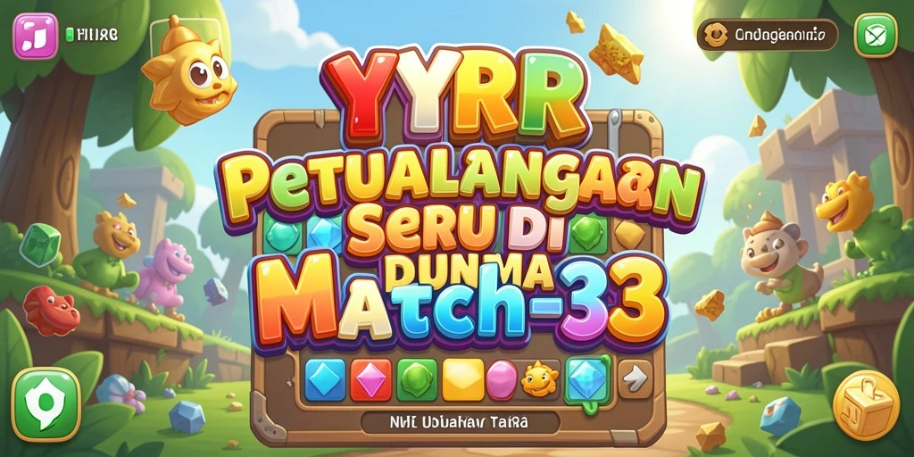Tampilan gameplay YYRR yang menegangkan dalam pertandingan Match-3.
